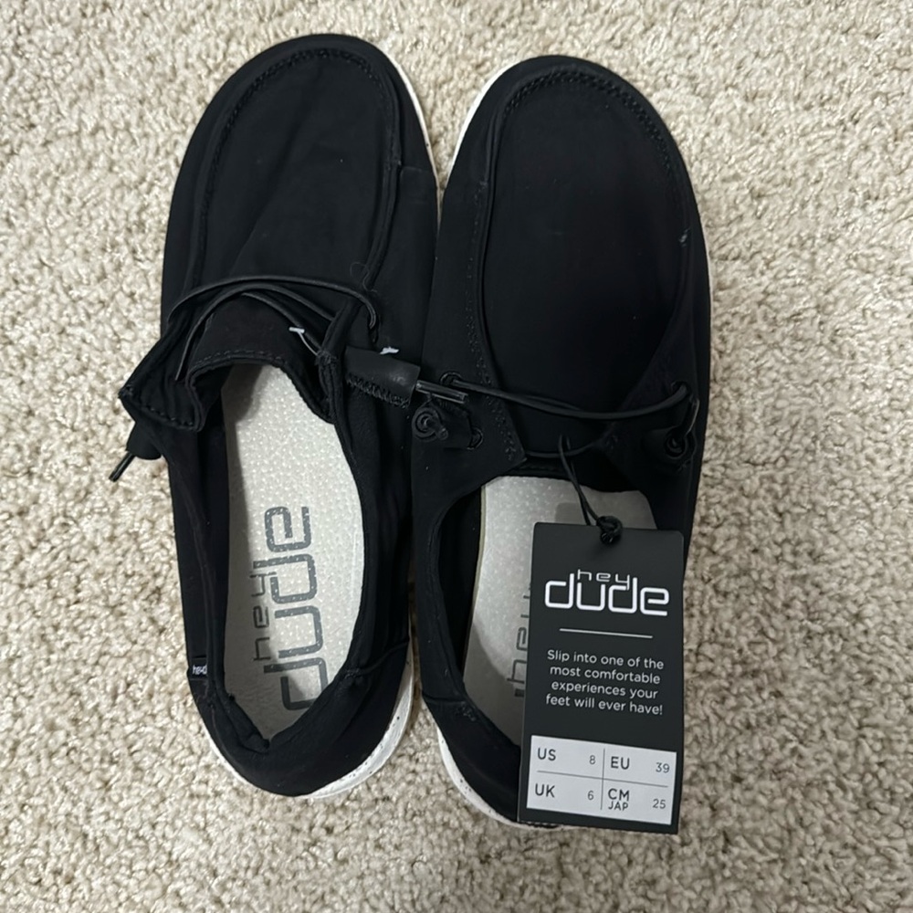 WOMENS BLACK HEY DUDES